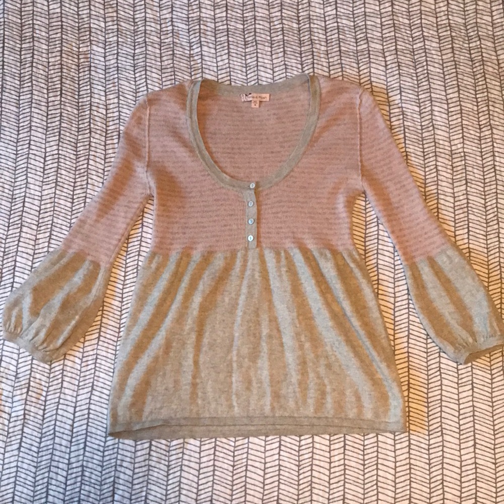 3/4 Sleeve Cashmere Sweater